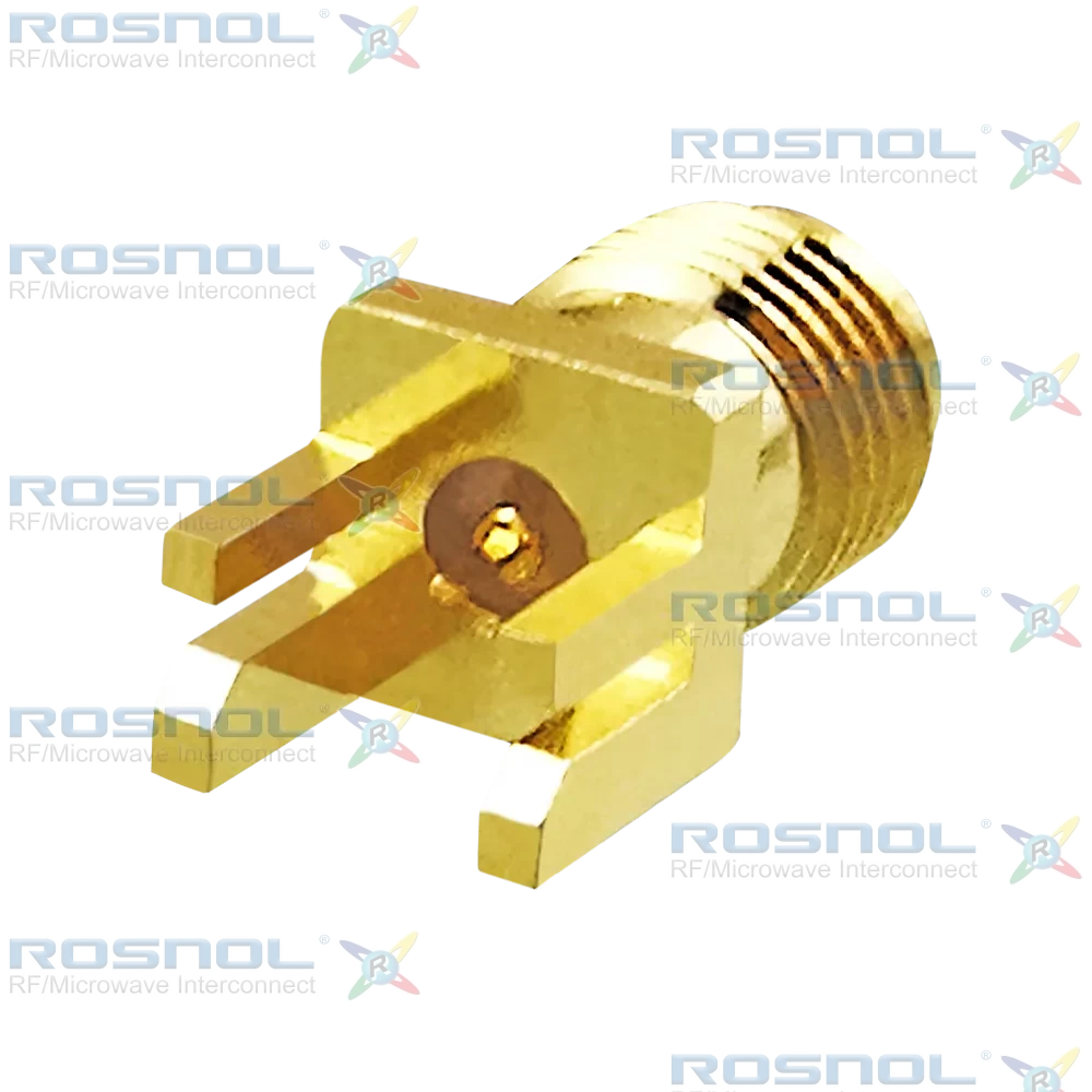 SMA Jack (Female) PCB End Launch Straight Connector, DC-18GHz VSWR1.30
