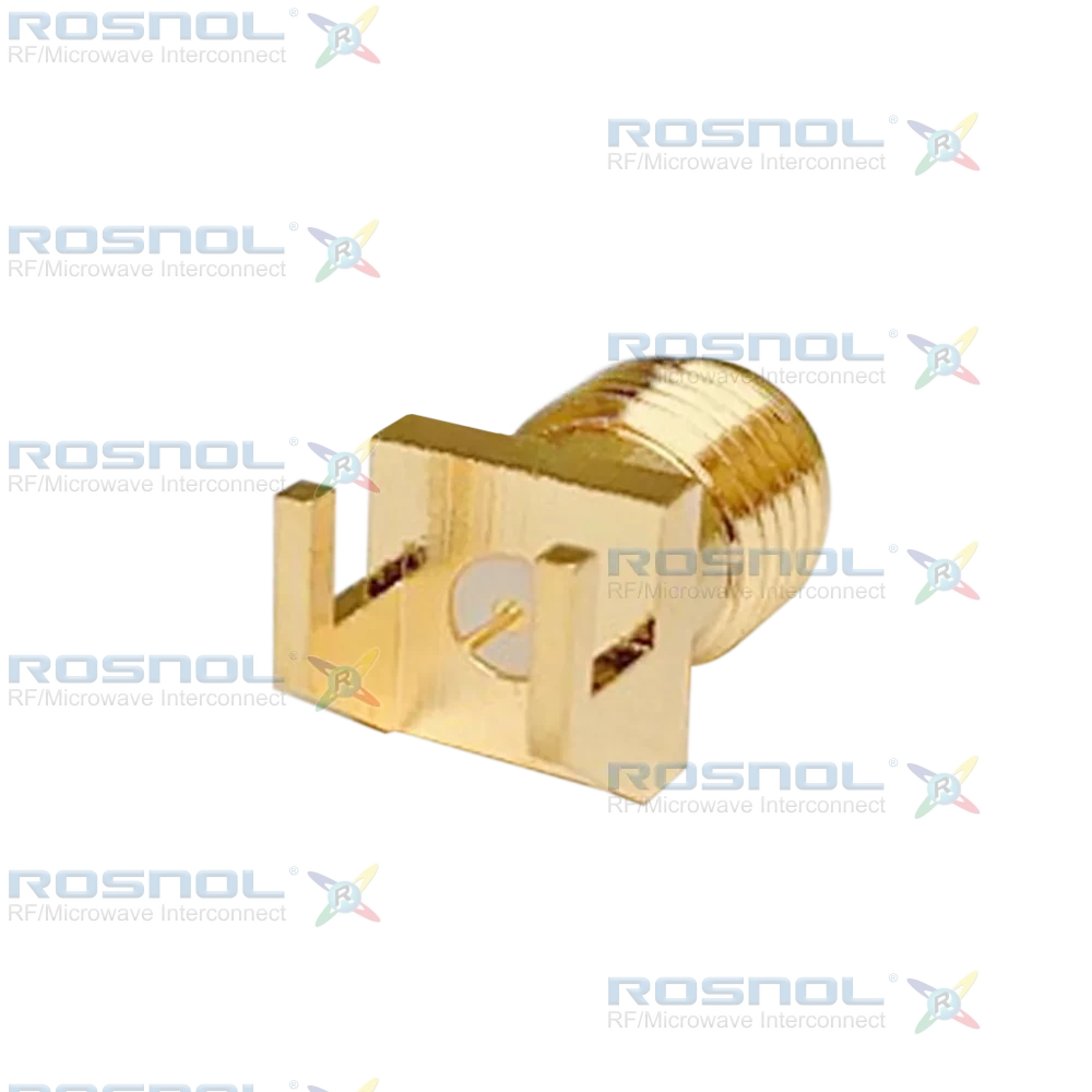 SMA Jack (Female) PCB Through Hole Straight Connector, DC-18GHz VSWR1.25