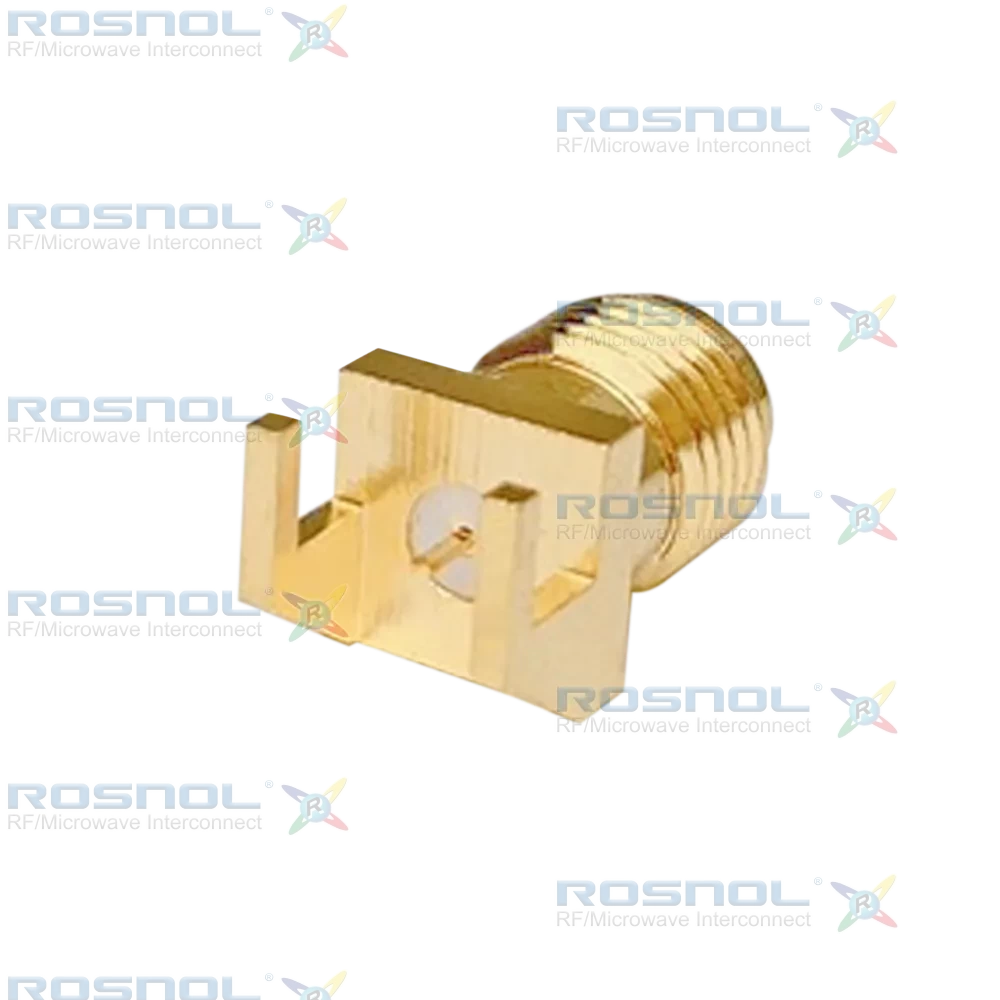 SMA Jack (Female) PCB Through Hole Straight Connector, DC-18GHz VSWR1.25