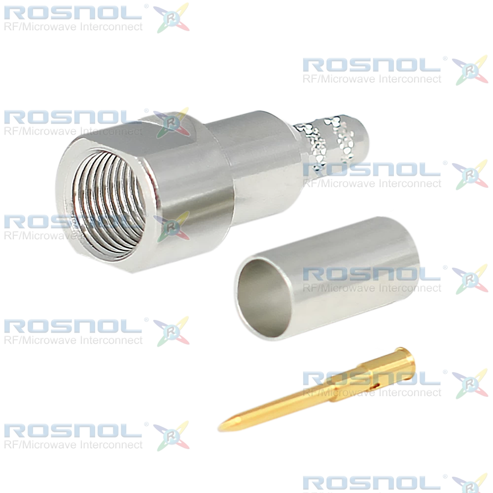 FME Plug (Male) Straight Cable Connector for RG-55, RG-142, RG-223, RG-400, DC -2.5 GHz