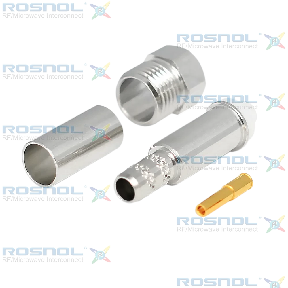 FME Jack (Female) Straight Cable Connector for RG-55, RG-142, RG-223, RG-400, DC -2.5 GHz