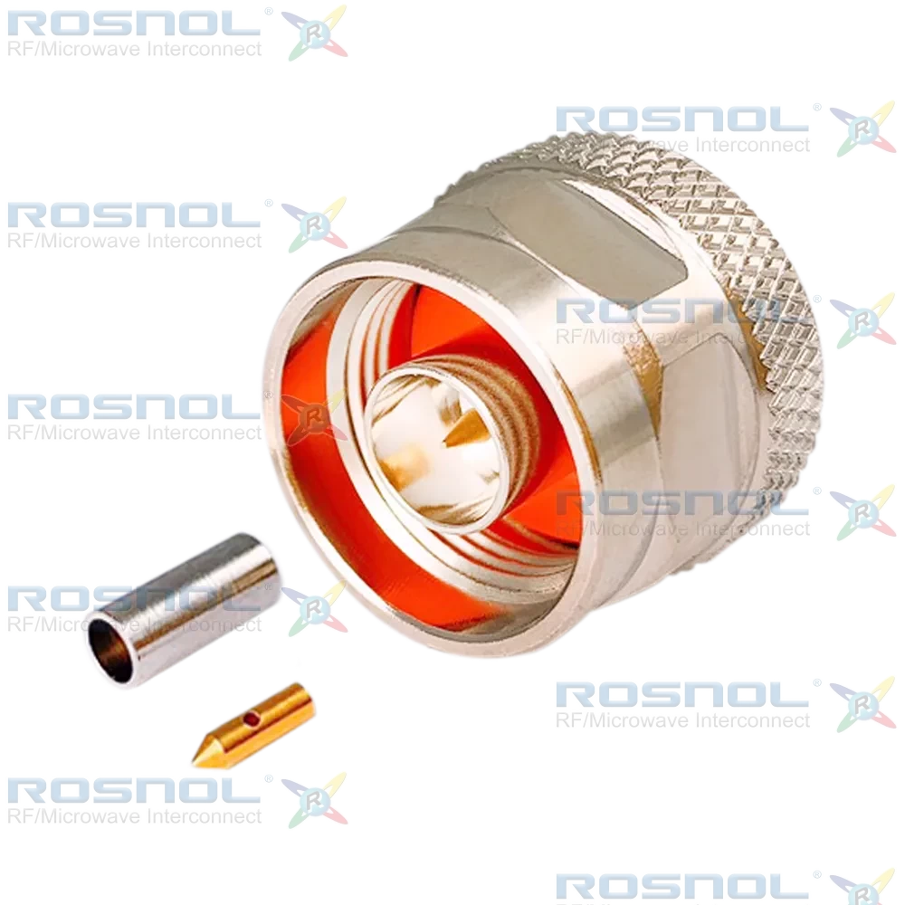 N Plug (Male) Straight Cable Connector for RG-178, DC-2 GHz VSWR 1.50