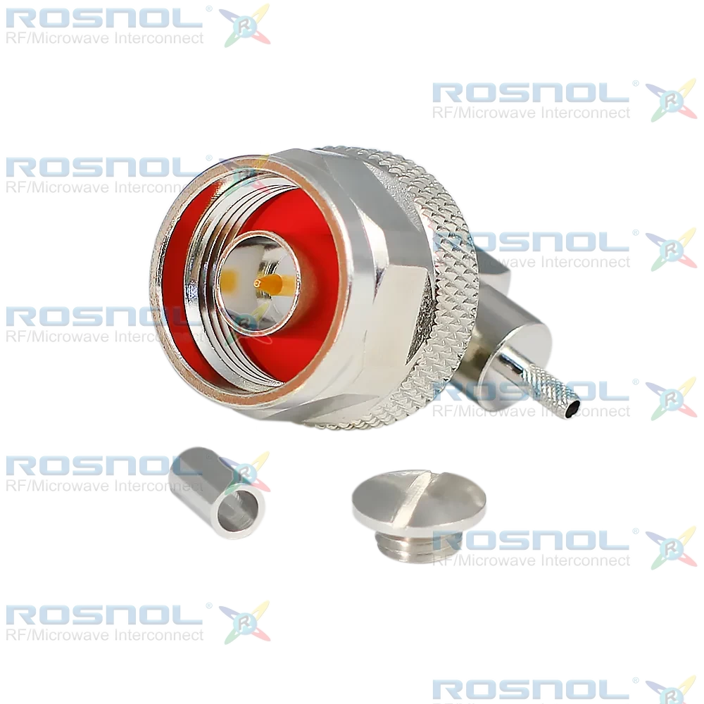 N Plug (Male) Right-Angle Cable Connector for RG-174, RG-188A, RG-316, BELDEN 7805, DC- 11GHz VSWR 1.22