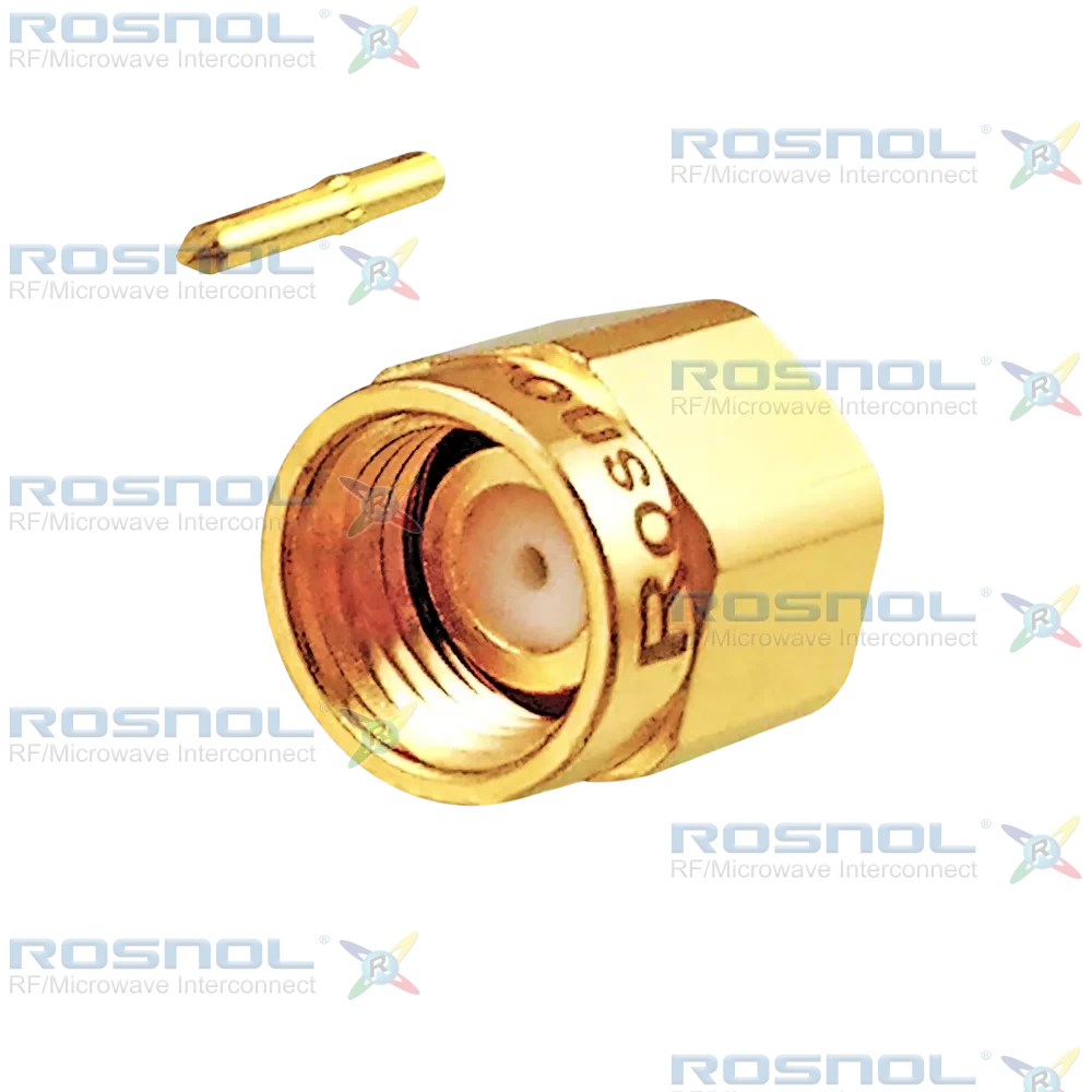 SMA Plug (Male) Straight Cable Connector for RSR-047, RSF-047, RSF-047-FEP, RSF-047-PVC, DC-26.5GHz VSWR 1.20