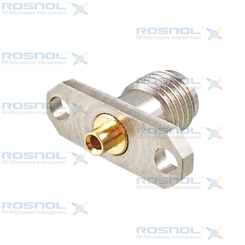 2.92mm Jack (Female) 2 Hole Panel Cable Connector for RSF-047, RSR-047, RSF-047 PVC, RSF-047 FEP, DC -18 GHz VSWR 1.25