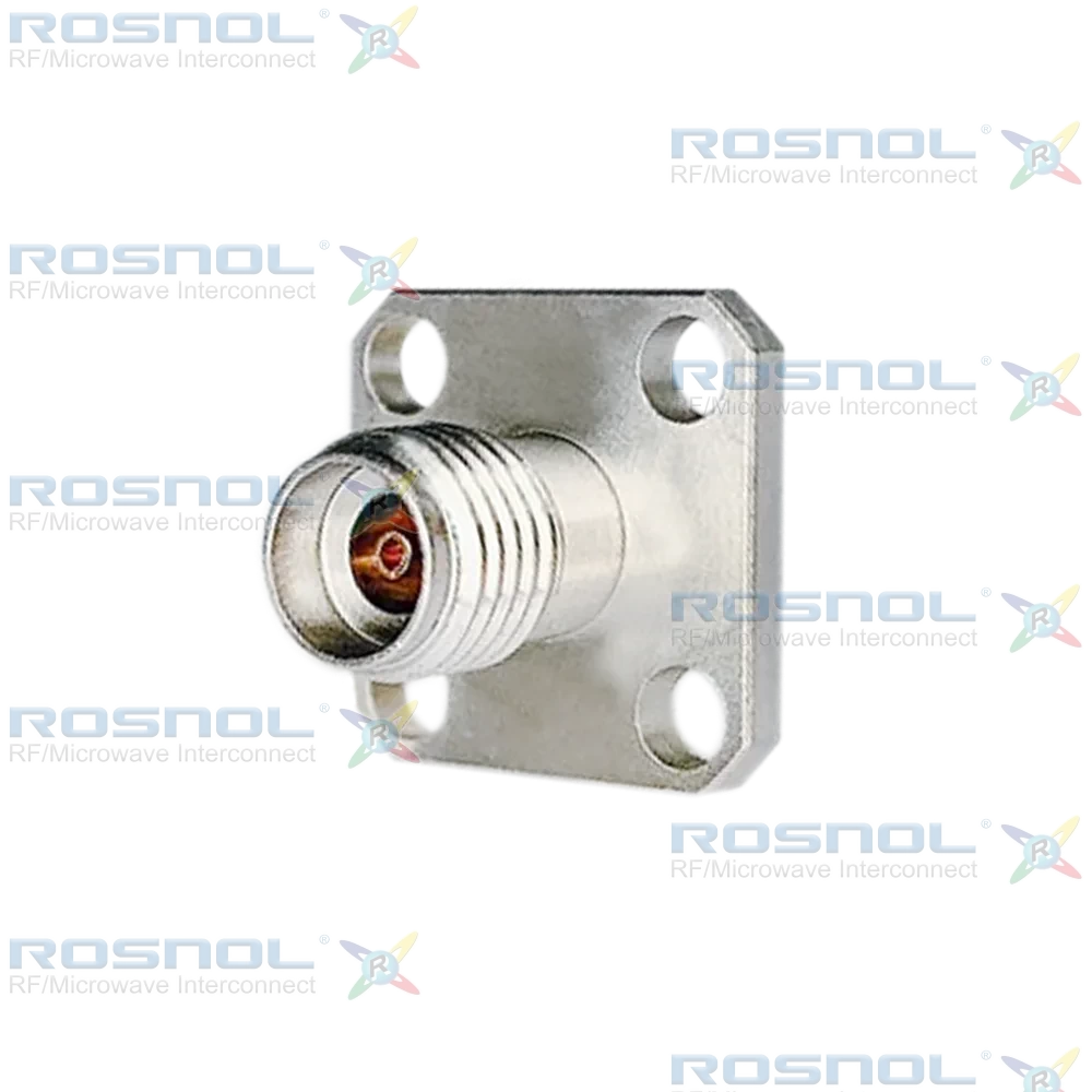 2.92mm Jack (Female) 4 Hole Panel Cable Connector for RSF-047, RSR-047, RSF-047 PVC, RSF-047 FEP, DC -40 GHz VSWR 1.35