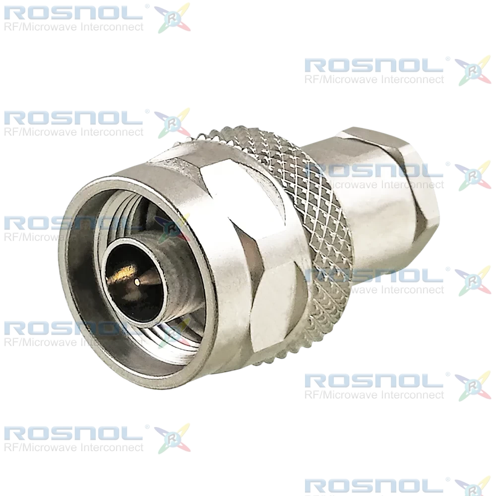 Precision N Plug (Male) Straight Cable Connector for SR-141, SF-141, RSF-141-FEP, RSF-141-PVC, RG-402, EF-402, BELDEN 1673A, BELDEN 1673J, DC-18GHz VSWR 1.20
