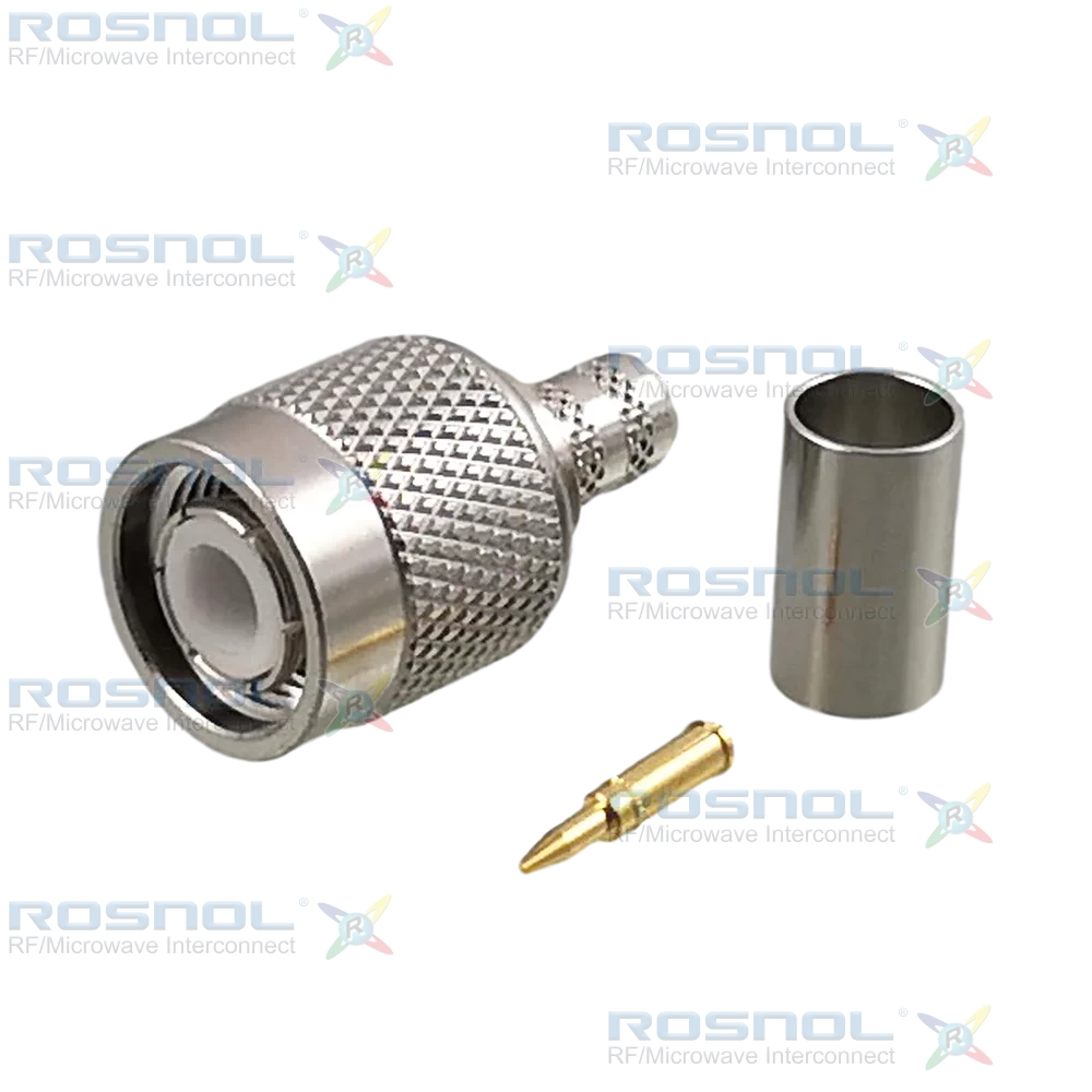 TNC Plug (Male) Cable Connector for LMR-240, RNL-240, Belden H155, DC-6GHz