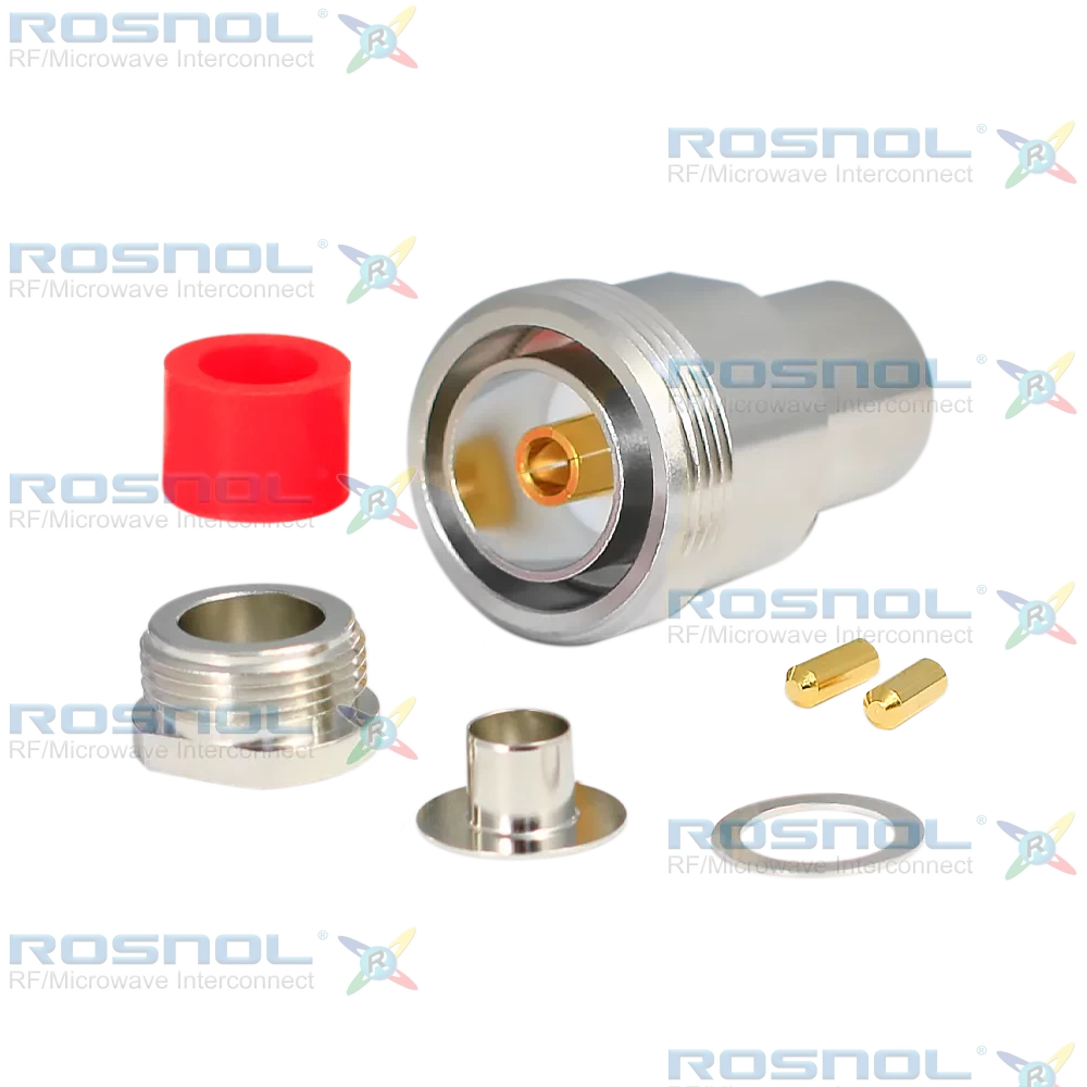 7/16 Jack (Female) Straight Cable Connector for LMR 400, RNL-400, RG-213, RG-214, DC to 6GHz VSWR1.30