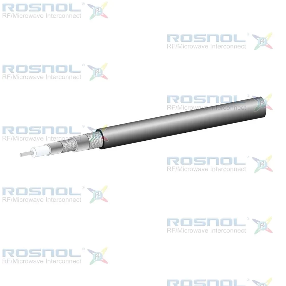 Flexible low noise cable  Ø5.3 mm (.209 inch) , PVC Jacket, 50Ω, DC-1GHz