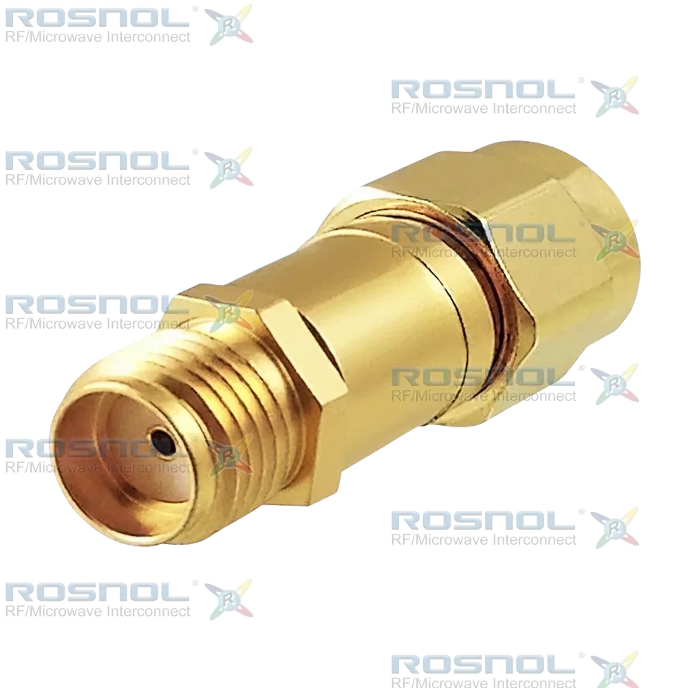 SMA Plug (Male) to SMA Jack (Female) Fixed Attenuator, DC-4GHz 2Watt 3dB VSWR 1.25