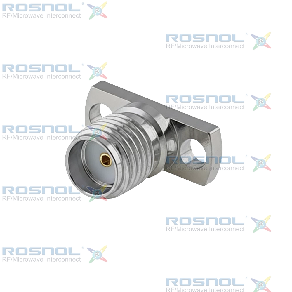 Precision SMA Jack (Female) Straight Field Replaceable Connector 2 Hole Flange, 9.02mm (.355 inch) DC-27GHz VSWR1.15
