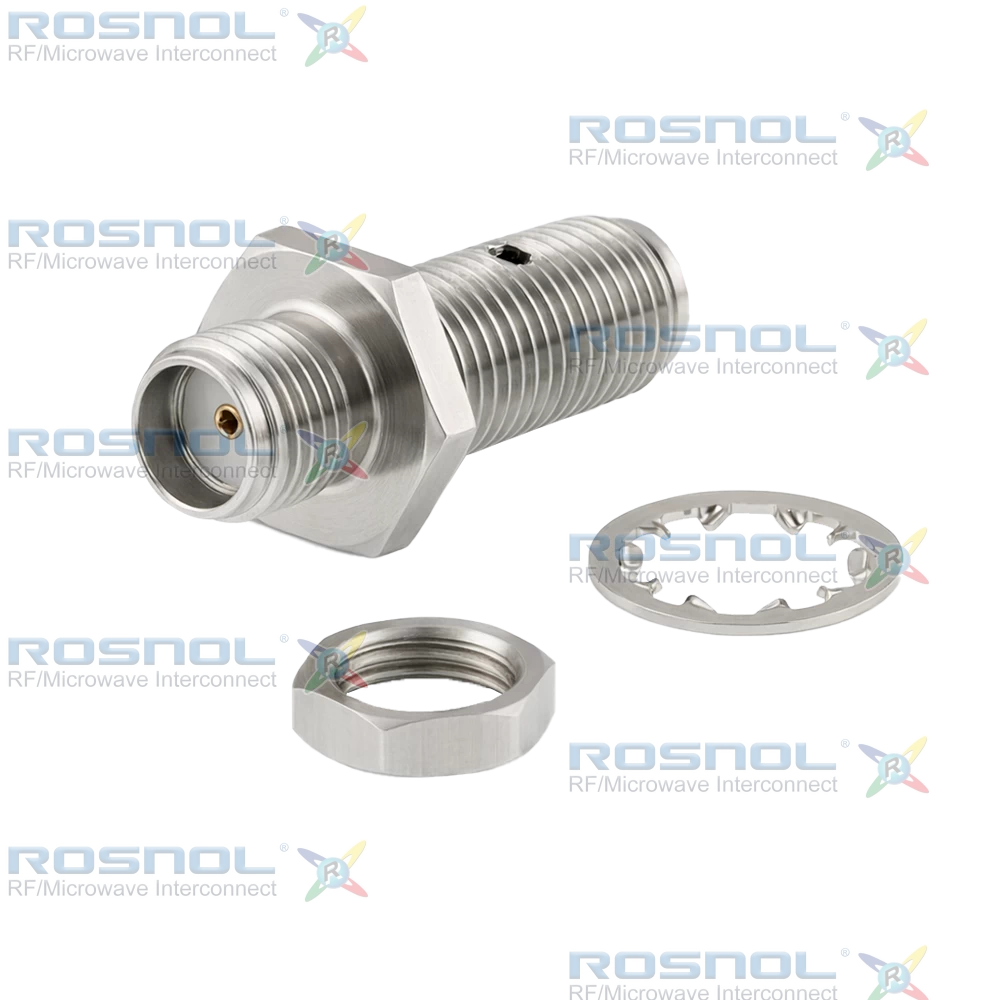SMA Jack (Female) to SMA Jack (Female) Bulkhead Adapter, DC-18GHz VSWR 1.20