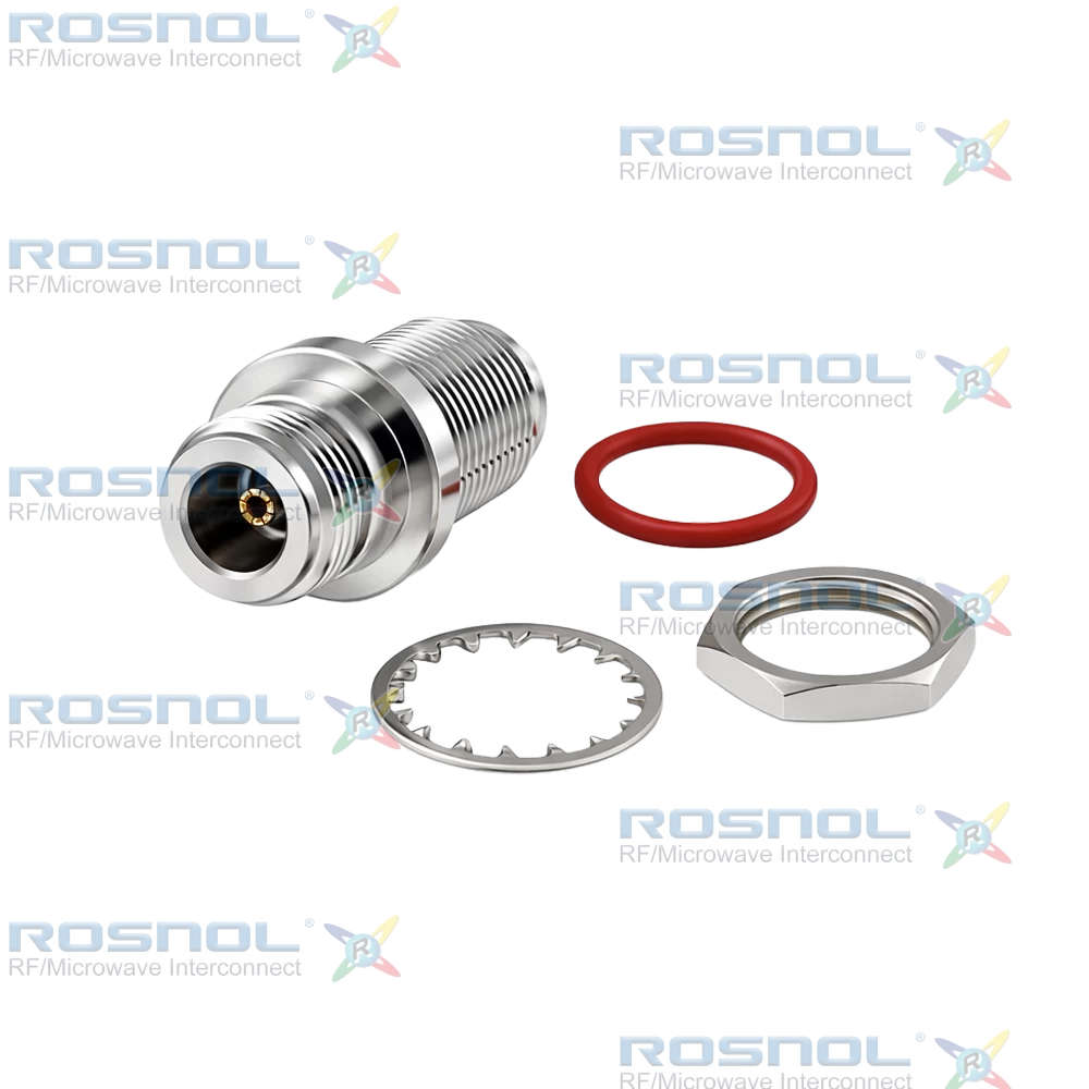 N Jack (Female) to N Jack (Female) Bulkhead Adapter, DC-12GHz VSWR 1.2