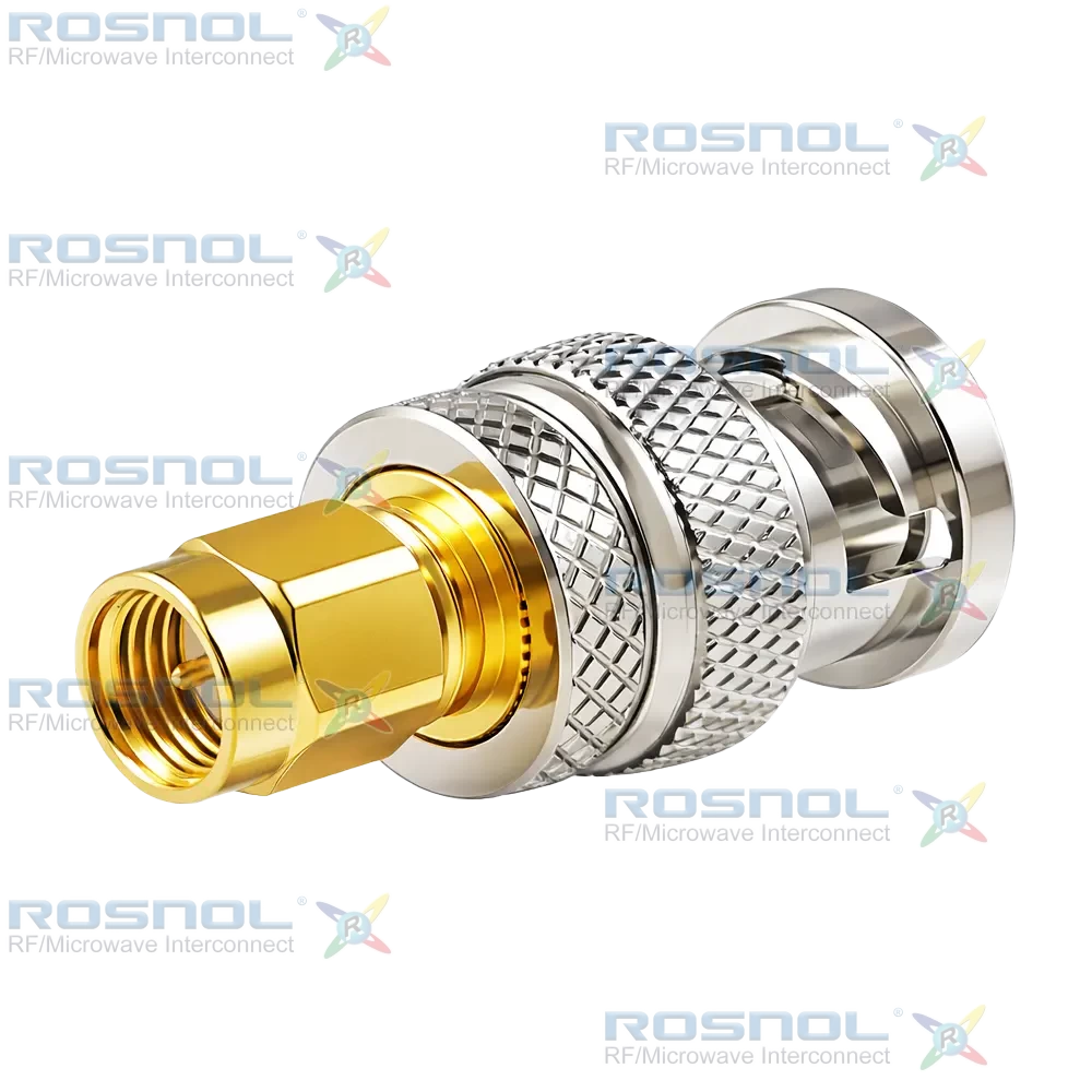 SMA Plug (Male) to BNC Plug (Male) Adapter, DC-6GHz VSWR 1.15
