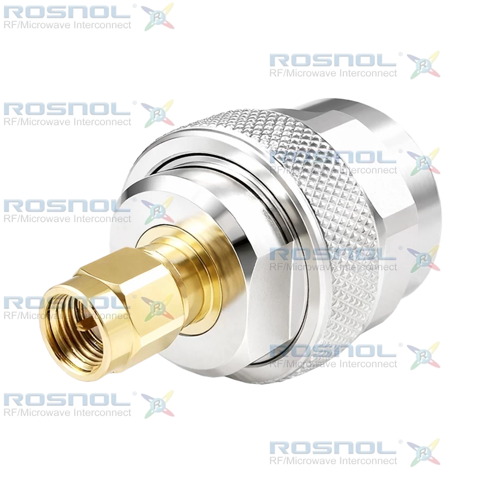 SMA Plug (Male) to Precision N Plug (Male) Adapter, DC-18GHz VSWR 1.15