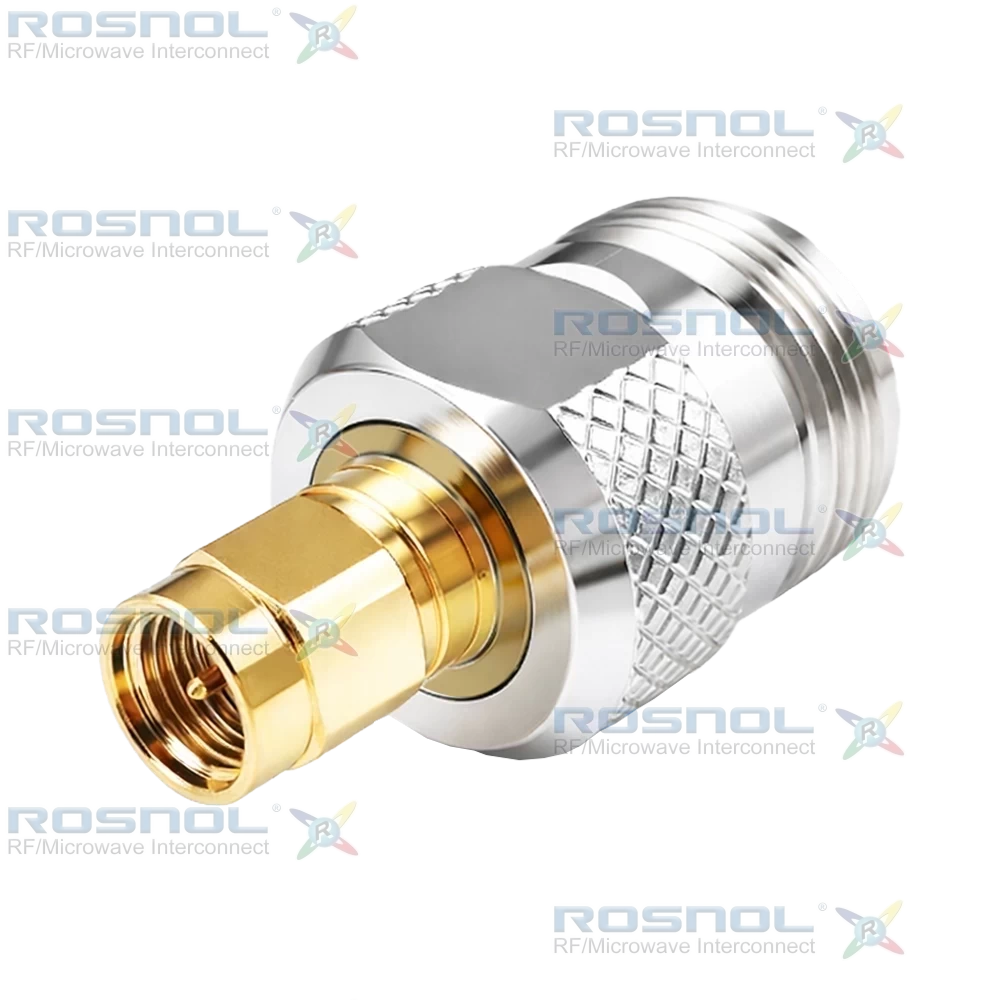 SMA Plug (Male) to Precision N Jack (Female) Adapter, DC-18GHz VSWR 1.15
