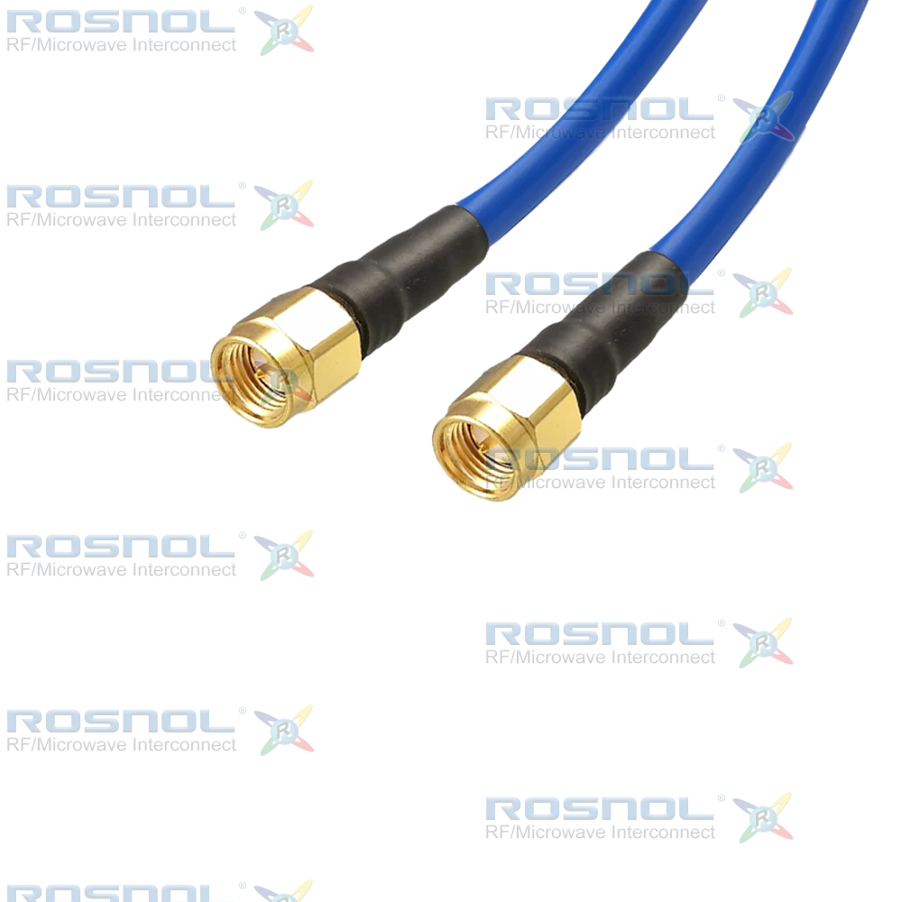 SMA Plug (Male) to SMA Plug (Male) Cable Assembly for Rosnol EF402, DC-6GHz VSWR 1.25