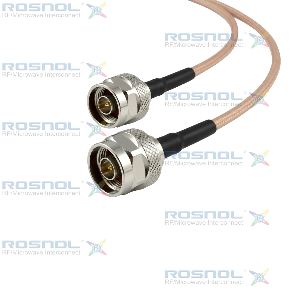 N Male to N Male Cable Assembly for RG-142B/U Cable, DC-4 GHz VSWR1.25