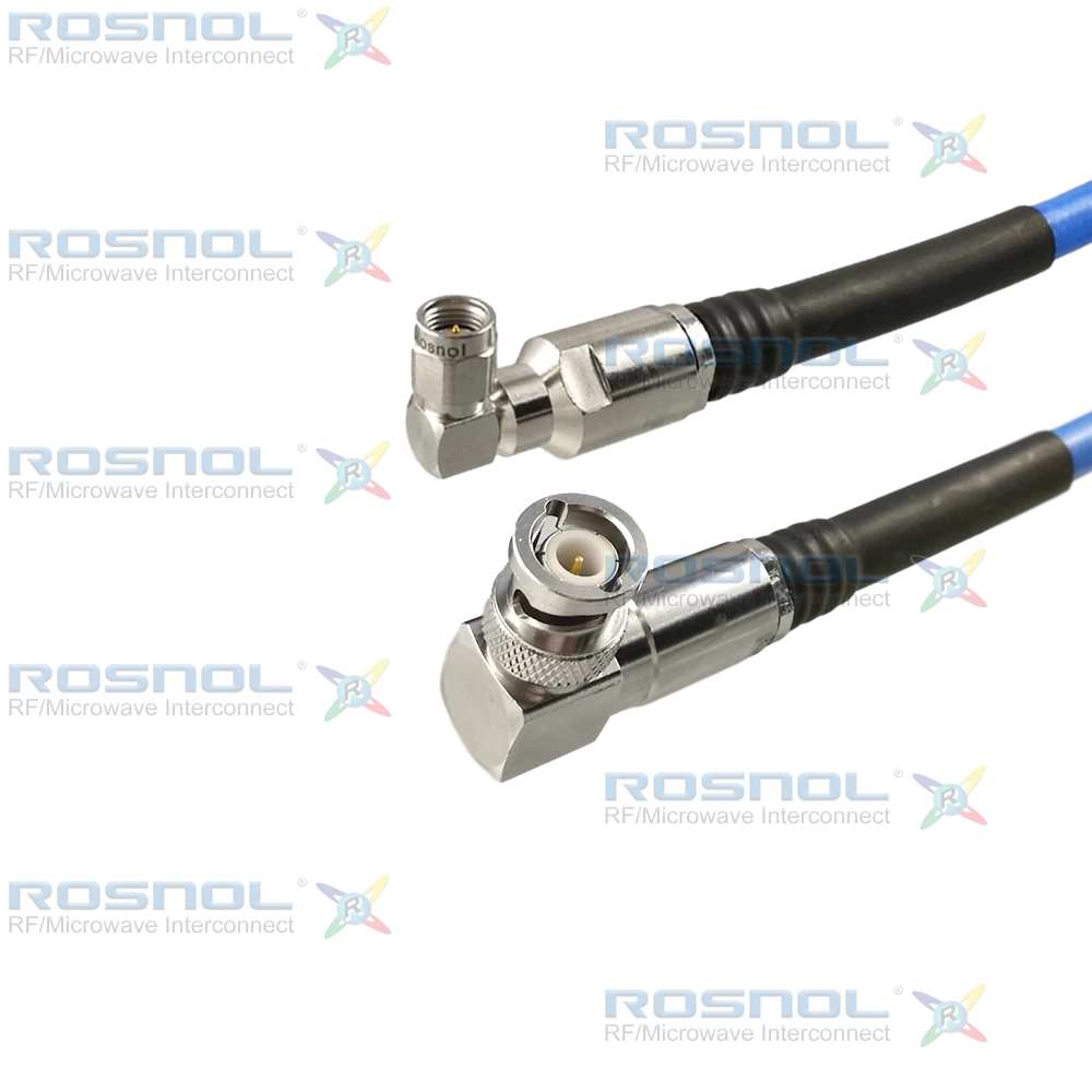 SMA Right-angle Male to BNC Right-angle Cable Assembly for R-Test MP841A, DC-4GHz VSWR1.35