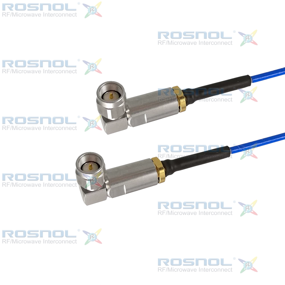 SMA Right-angle Male Cable Assembly for R-Test EF405, DC-18GHz VSWR1.35