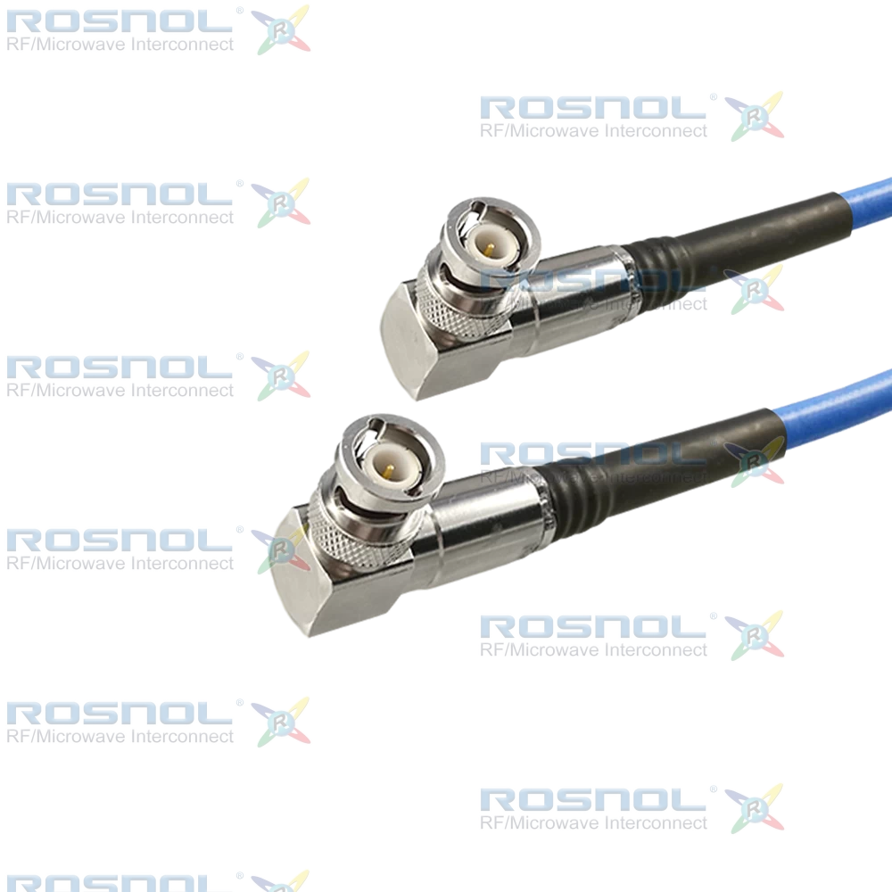 BNC Right Angle Plug (Male) Cable Assembly for R-Test MP841, DC-4GHz VSWR 1.35