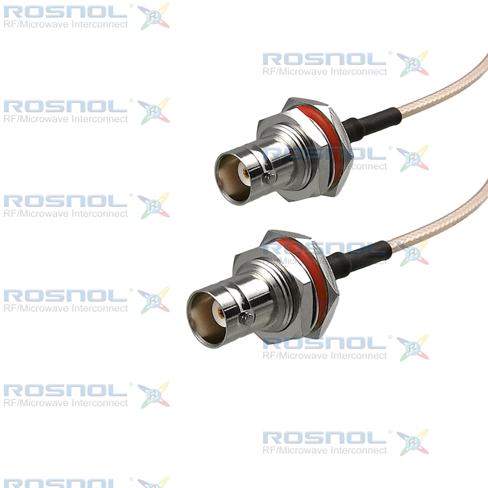 BNC Bulkhead Jack (Female) Cable Assembly for RG-316, DC-4GHz VSWR 1.30