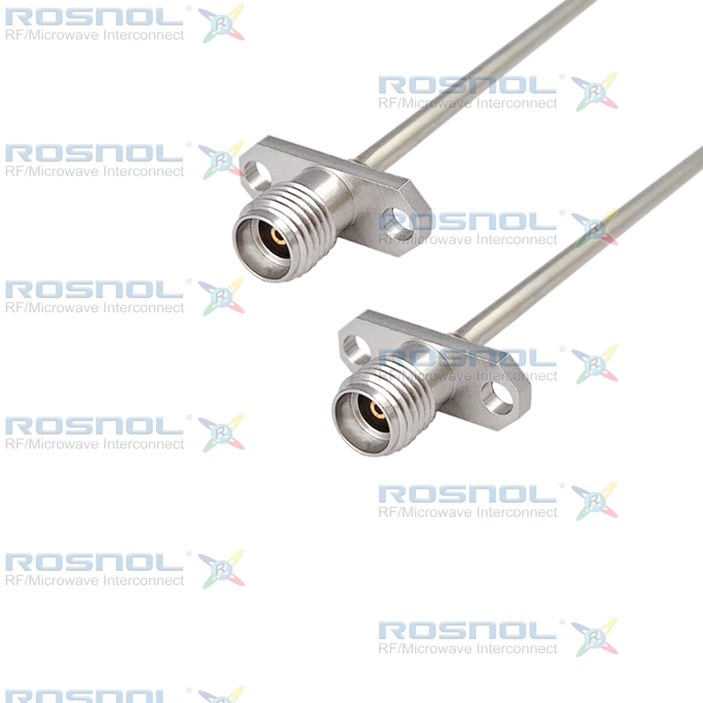 3.5mm 2-Hole Panel Jack (Female) Cable Assembly for RSR-085-TP, DC-26.5GHz VSWR 1.30