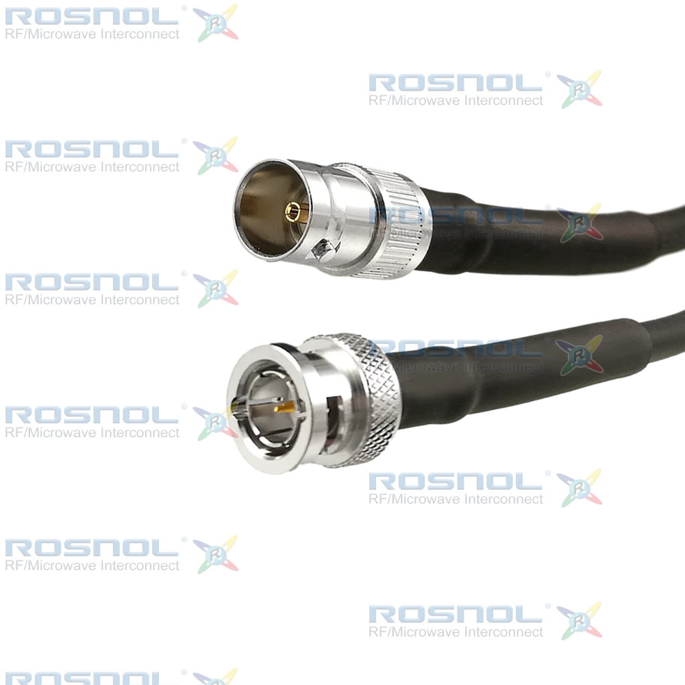 BNC Straight Male Cable Assembly for RG-59, DC-1GHz VSWR 1.25