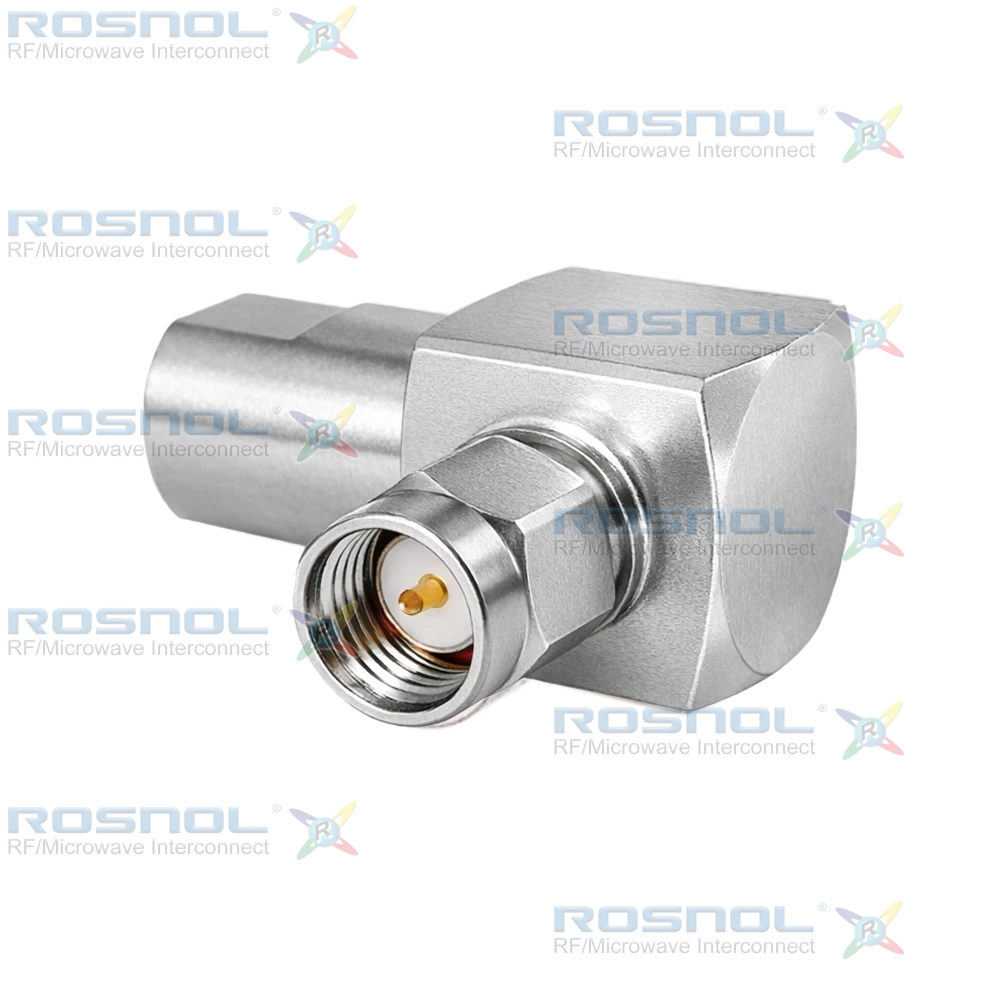 SMA Plug (Male) to FME Plug (Male) Right-Angle Adapter, DC-2.5GHz