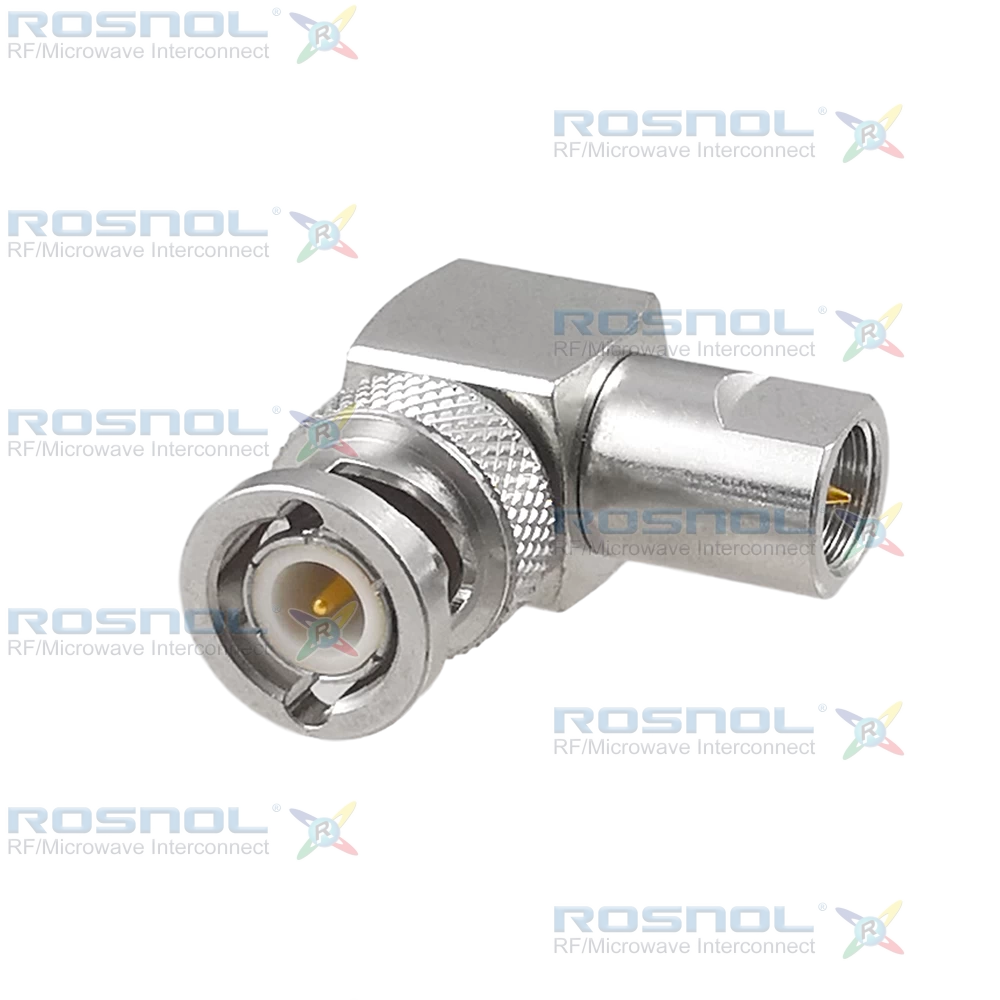 BNC Plug (Male) to FME Plug (Male) Right Angle Adapter, DC-2.5GHz