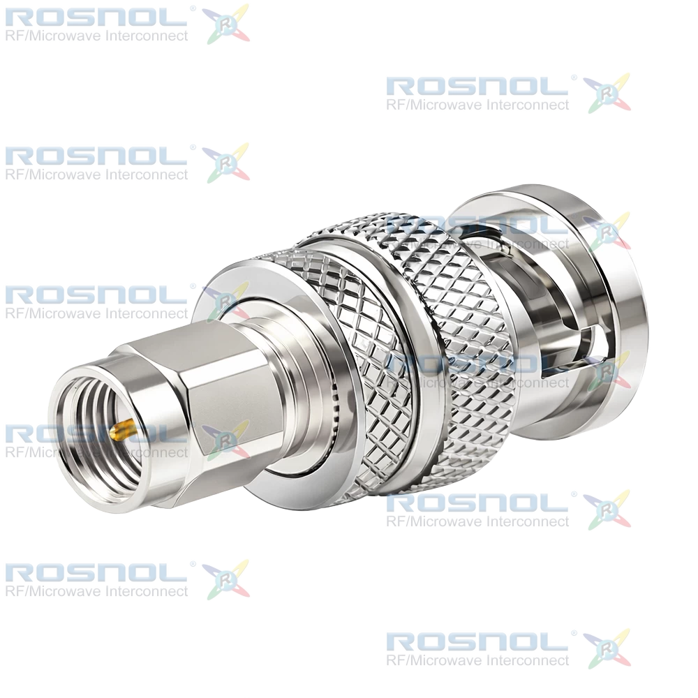 SMA Plug (Male) to BNC Plug (Male) Adapter, DC-6GHz VSWR 1.15