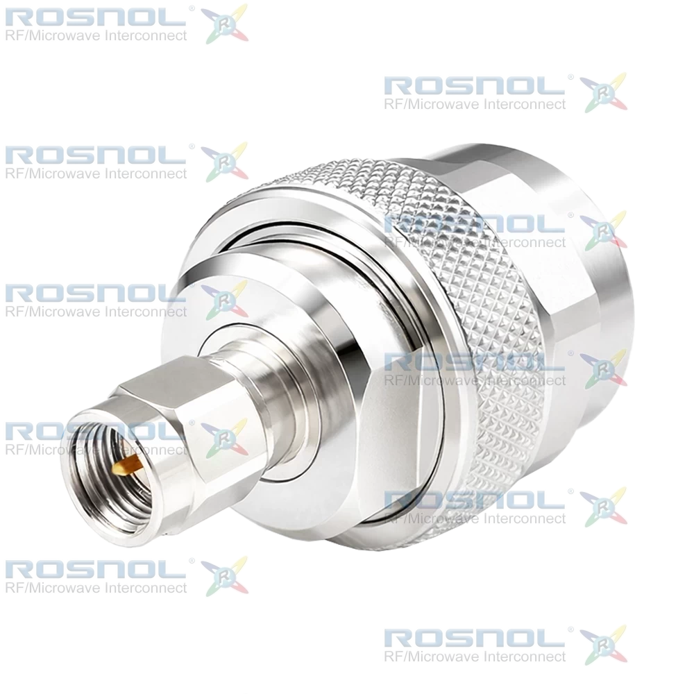 SMA Plug (Male) to Precision N Plug (Male) Adapter, DC-18GHz VSWR 1.15