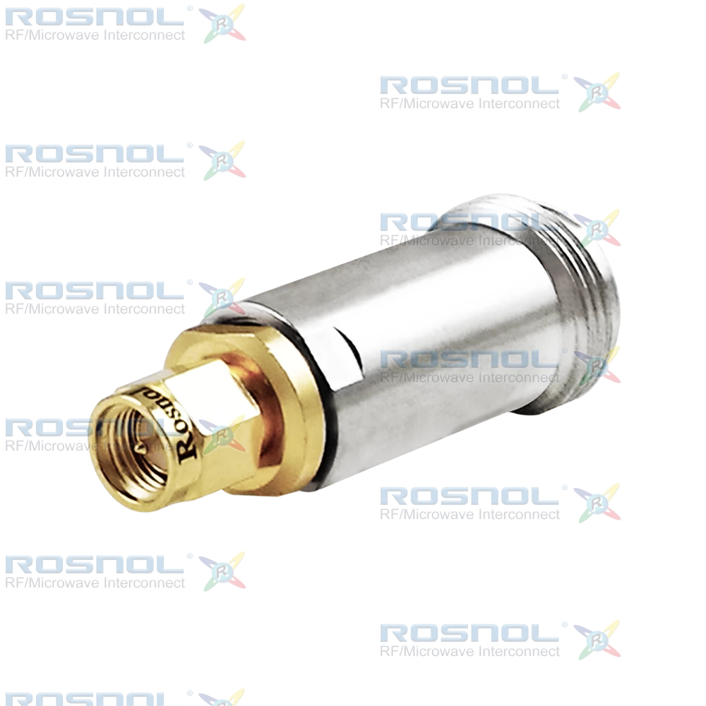 SMA Plug (Male) to Precision N Jack (Female) Adapter, DC-18GHz VSWR 1.15