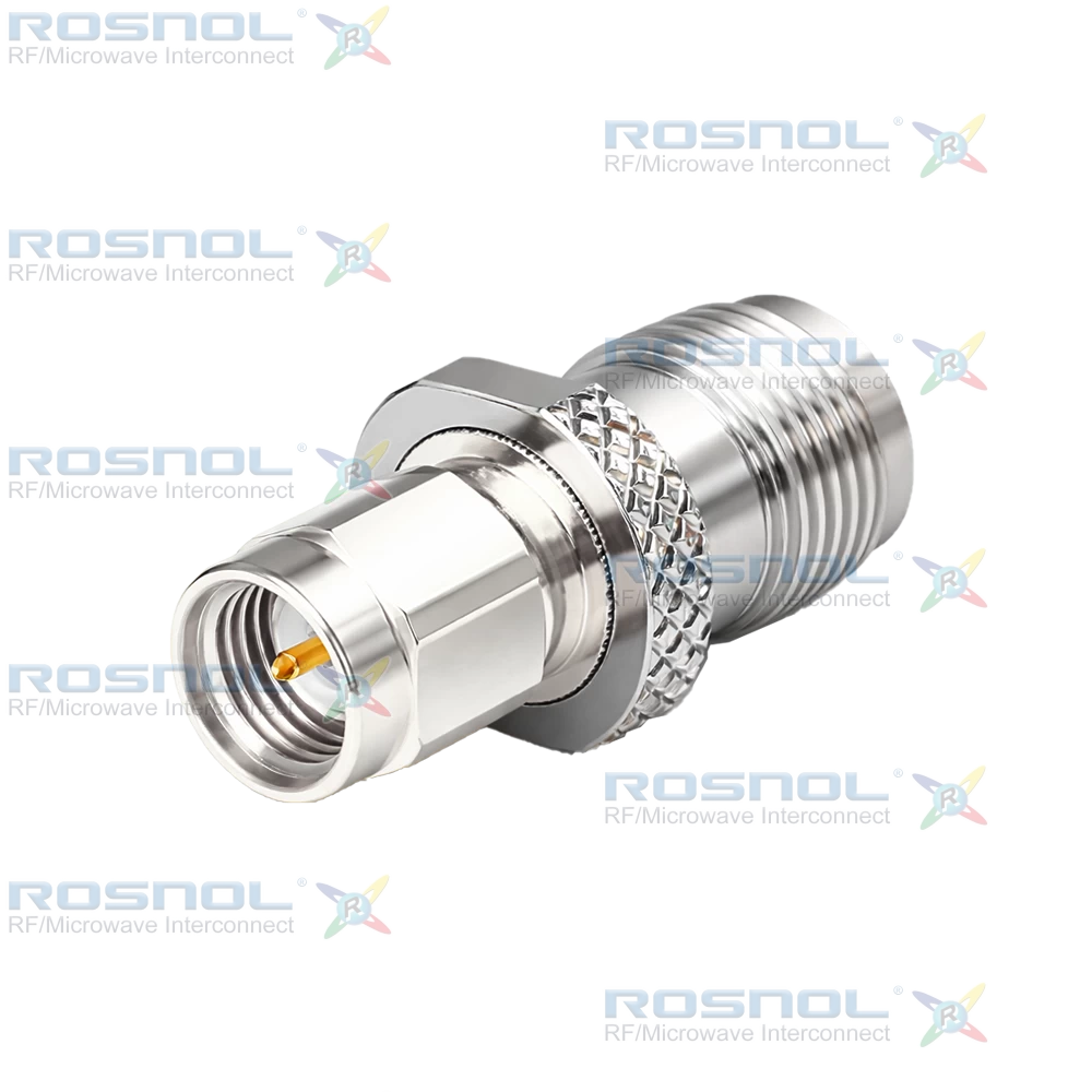 SMA Plug (Male) to Precision TNC Jack (Female) Adapter, DC-18GHz VSWR 1.20