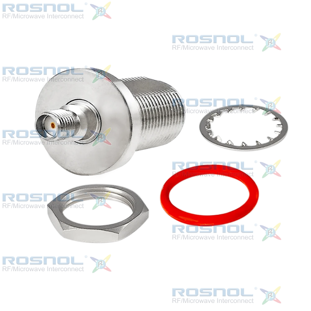 SMA Jack (Female) to N Jack (Female) Bulkhead Adapter, DC-11GHz VSWR 1.20