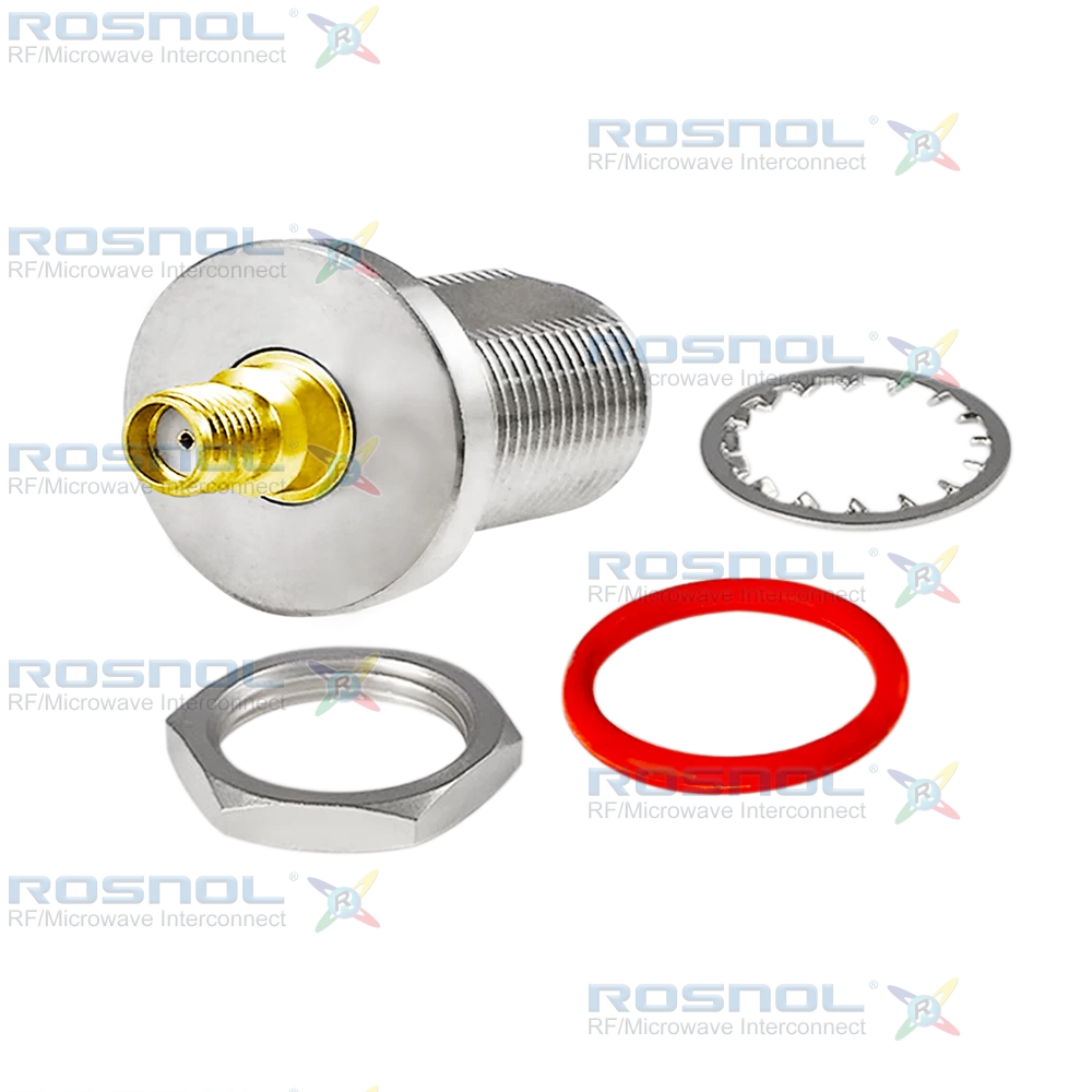 SMA Jack (Female) to N Jack (Female) Bulkhead Adapter, DC-11GHz VSWR 1.20