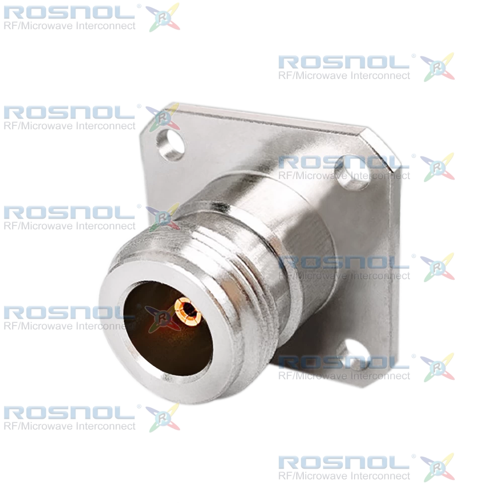 SMA Jack (Female) to N Jack (Female) 4 Hole Flange Mount Adapter, DC-11GHz VSWR 1.15