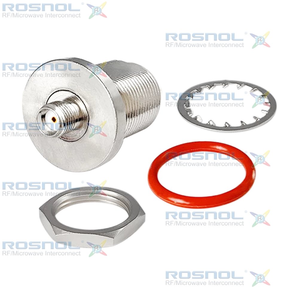 SMA Jack (Female) to N Jack (Female) Bulkhead Adapter, DC-11GHz VSWR 1.20