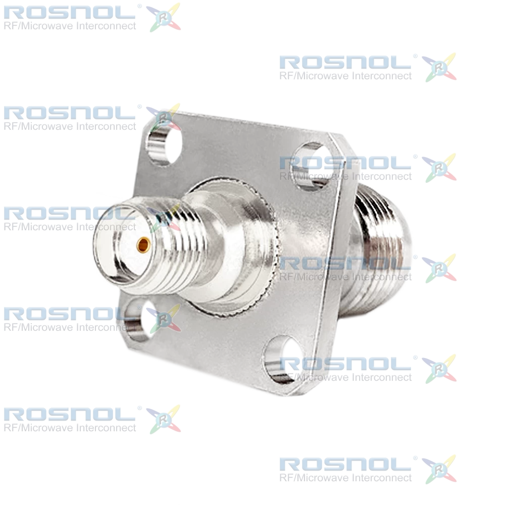 SMA Jack (Female) to TNC Jack (Female) 4-Hole Panel Adapter, DC-11GHz VSWR 1.20