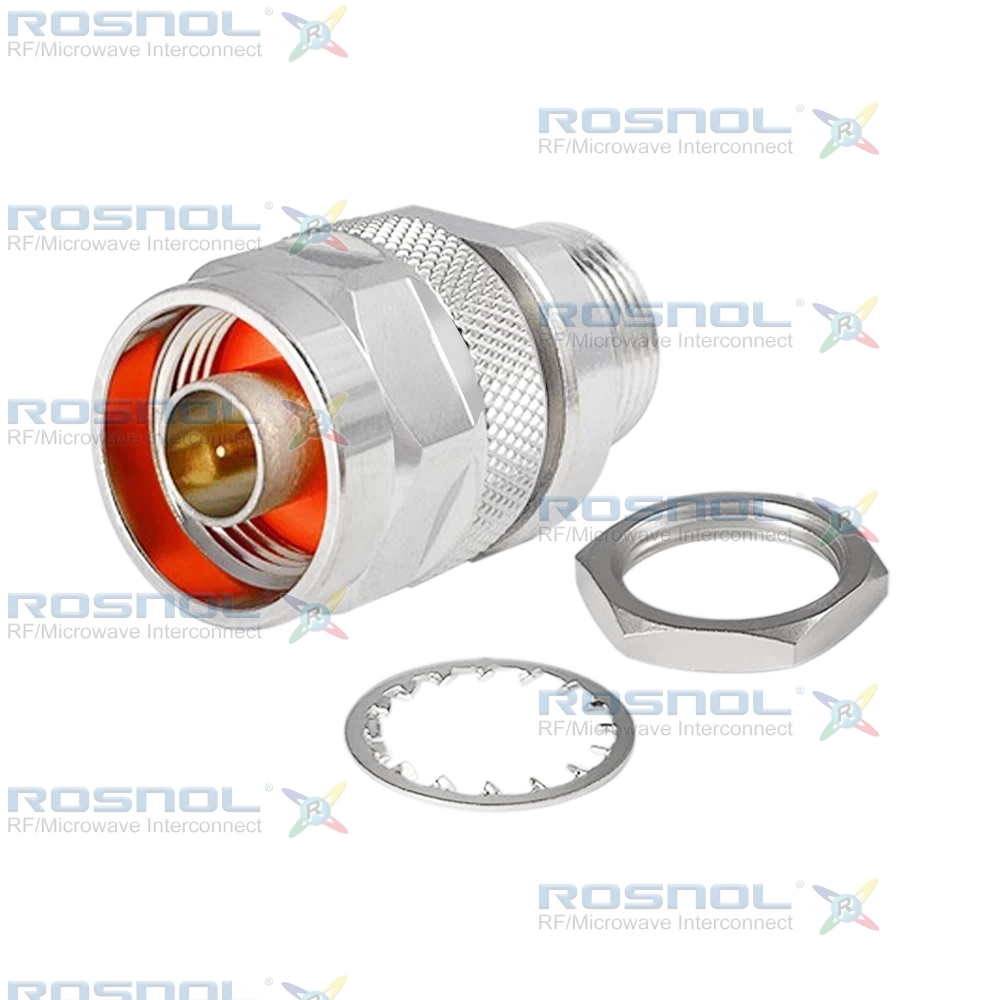 N Plug (Male) to MCX Jack (Female) Bulkhead Adapter, DC-6GHz VSWR1.20