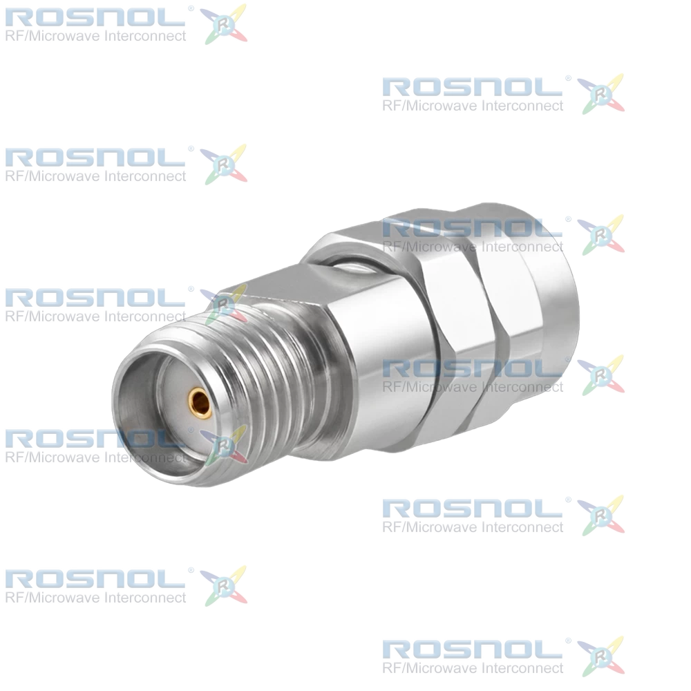 2.4mm Plug (Male) to Precision SMA Jack (Female) Adapter, DC-27GHz VSWR 1.15