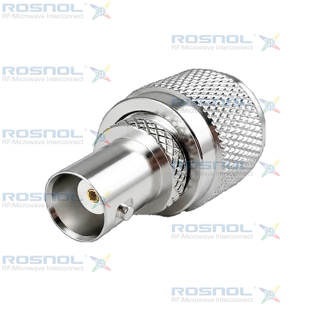 UHF Plug (Male) to BNC Jack (Female) Adapter, DC-300MHz VSWR 1.2