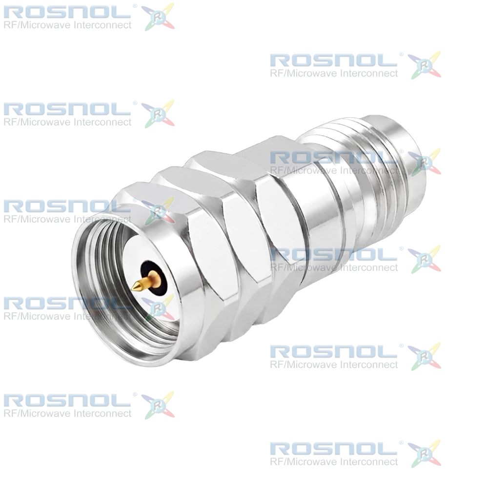 1.85mm Plug (Male) to 2.4mm Jack (Female) Adapter, DC-50GHz VSWR 1.15