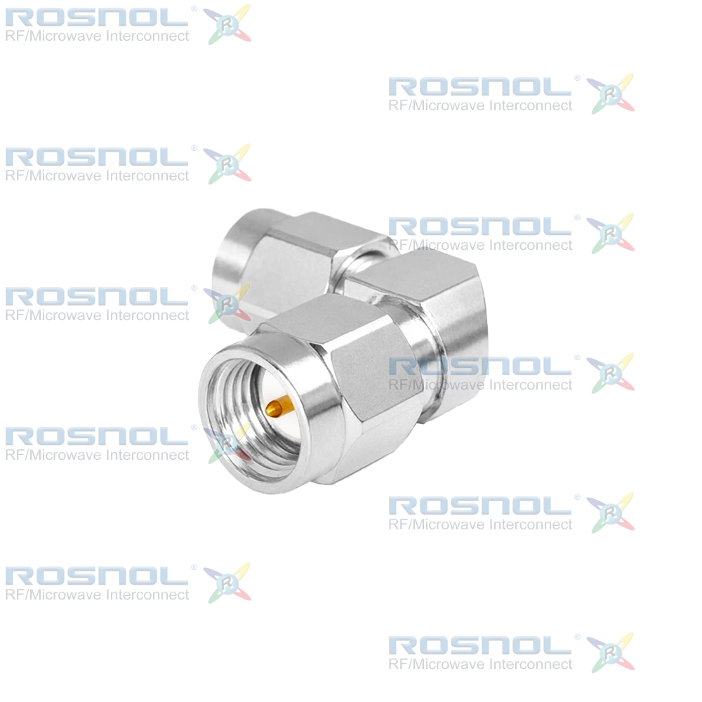 SMA Plug (Male) to SMA Plug (Male)  Miter Right Angle Adapter, DC-18 GHz VSWR 1.15