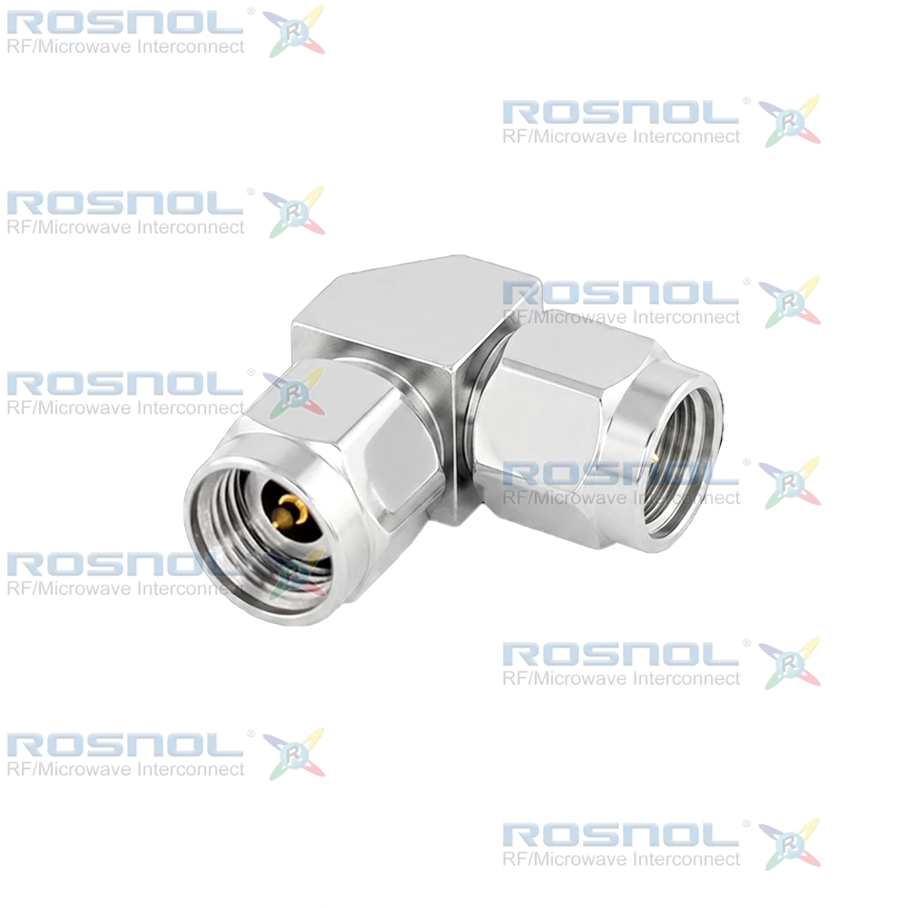 2.92mm Plug (Male) to 2.92mm Plug (Male) Mitered Right Angle Adapter, DC-40GHz VSWR1.25