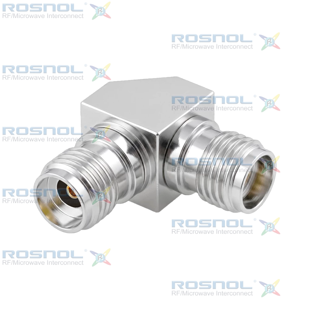 2.92mm Jack (Female) to 2.92mm Jack (Female) Mitered Right Angle Adapter, DC-40GHz VSWR1.25