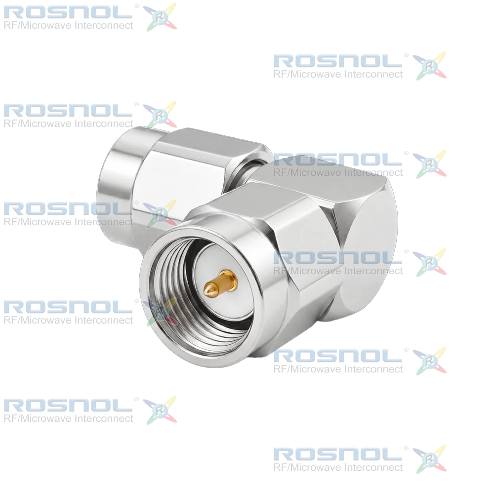 SMA Plug (Male) to SMA Plug (Male) Right-Angle Adapter, DC-18GHz VSWR 1.15