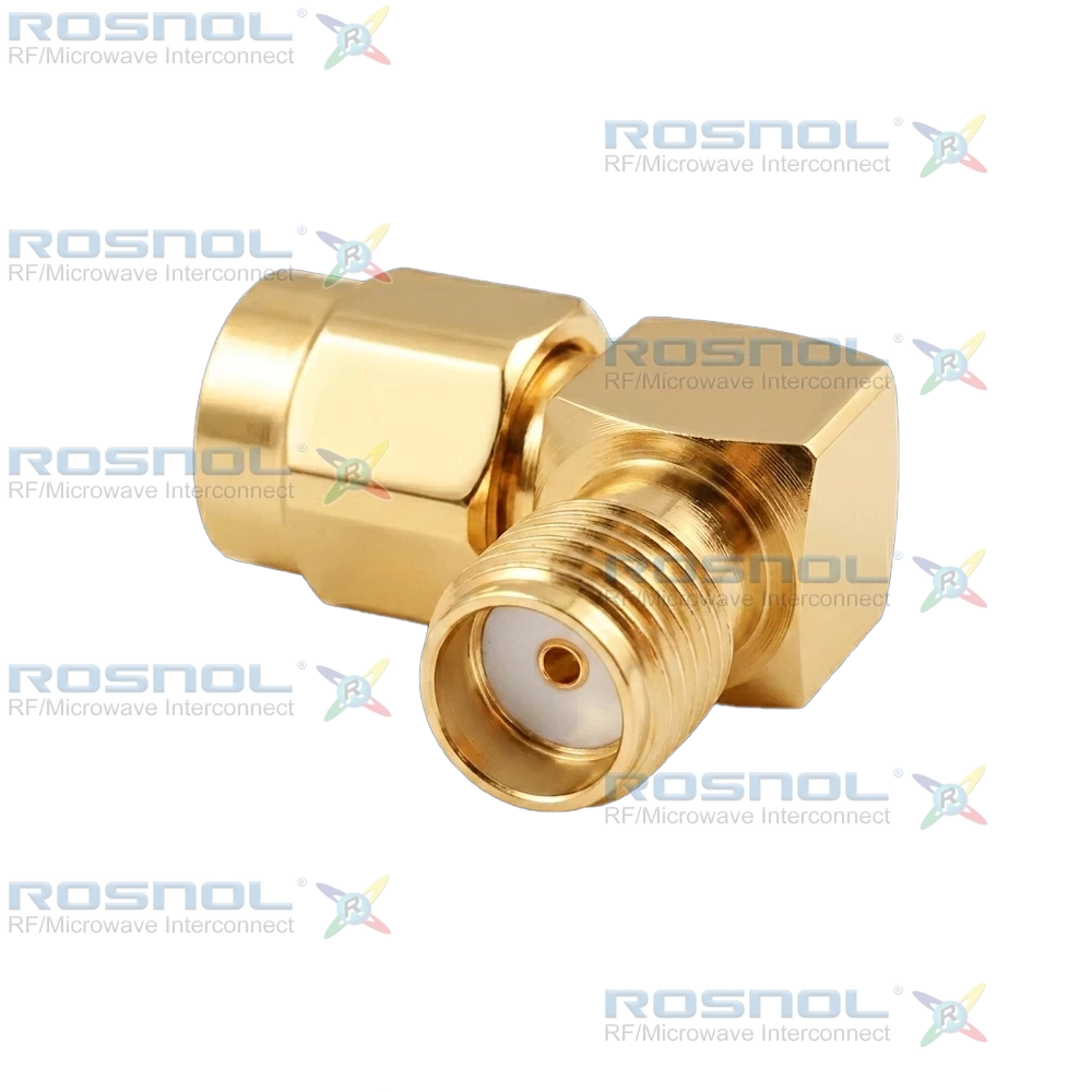 Precision SMA Plug (Male) to Precision SMA Jack (Female) Right Angle Adapter, DC-26.5GHz VSWR 1.20
