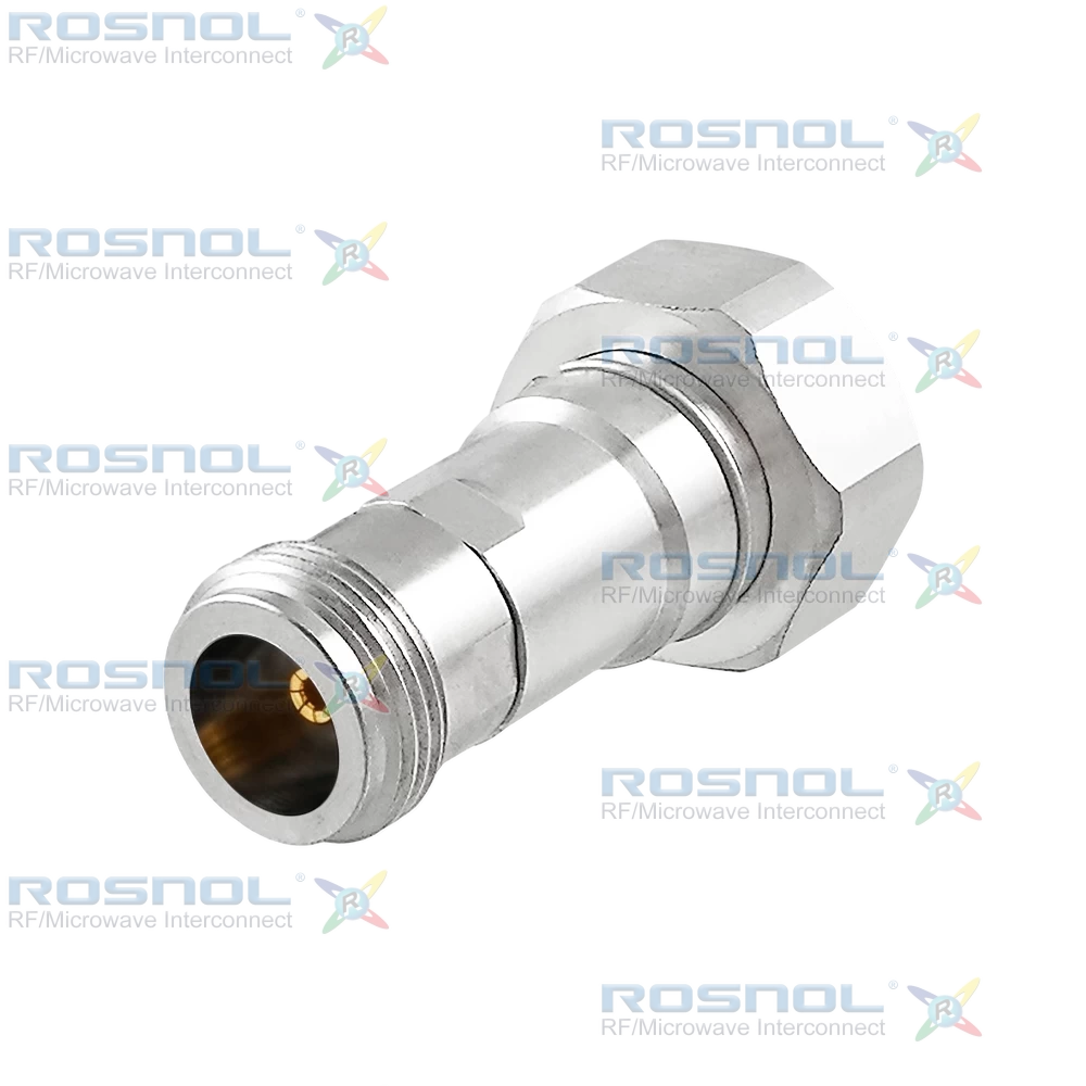 4.3-10 Plug (Male) to Precision N Jack (Female) Adapter, DC-12GHz VSWR 1.15